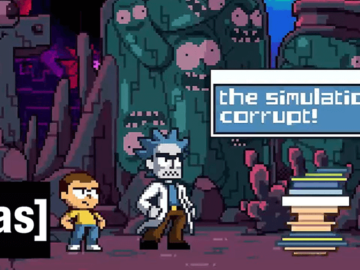 Rick and Morty in the Eternal Nightmare Machine