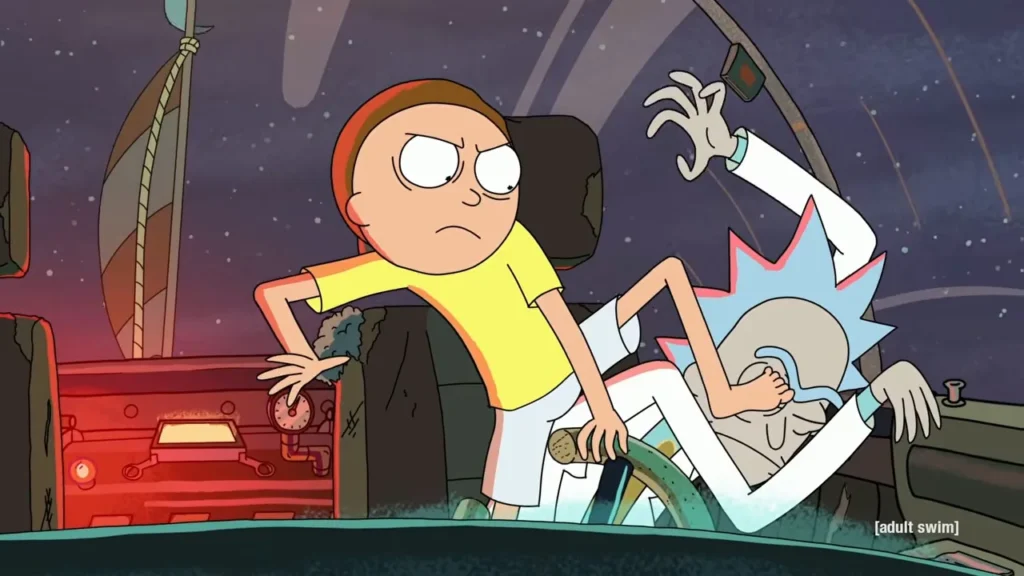 Morty sahá po volantu a poprvé se dědovi vzepře. Právě tuhle rozhodnost chtěl Rick podle svých slov vyzkoušet, než usne a nechá vnuka s bombou samotného.